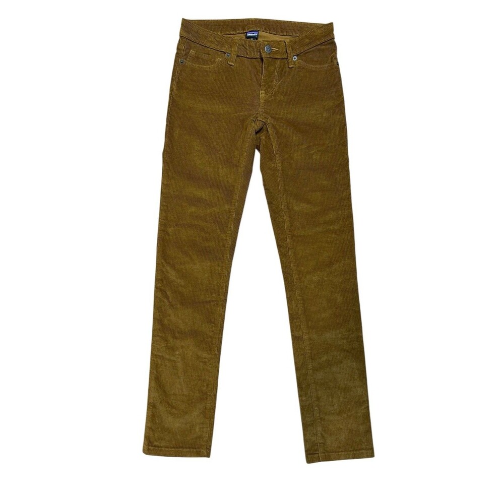 Patagonia Fitted Corduroy Pants Worn Wear Women's Size 26 Organic Cotton EUC
